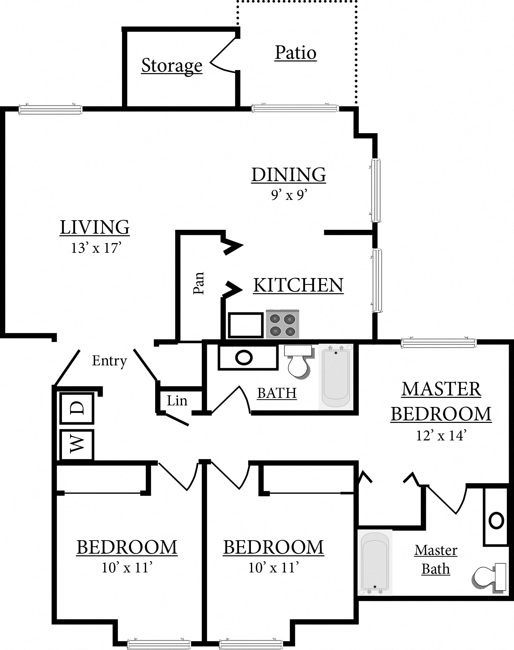 Millennium Park 3 Bedroom Floor Plan Millennium Park 3 Bedroom Floor Plan